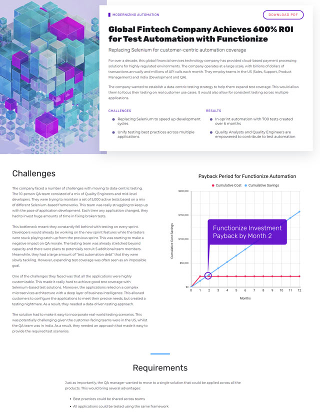 Replacing Selenium for customer-centric automation coverage