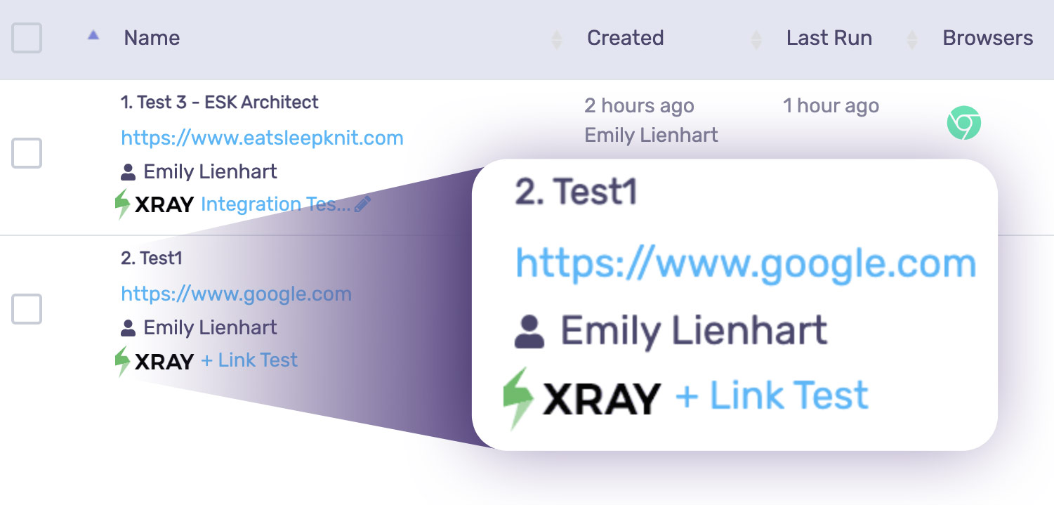 Xray integration