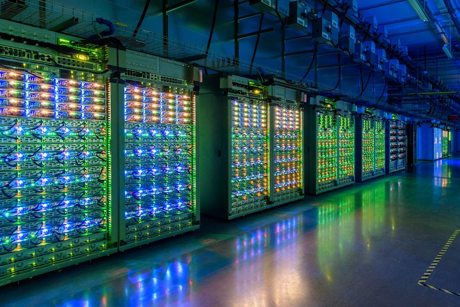 The servers in a data center are often commodity off-the-shelf machines